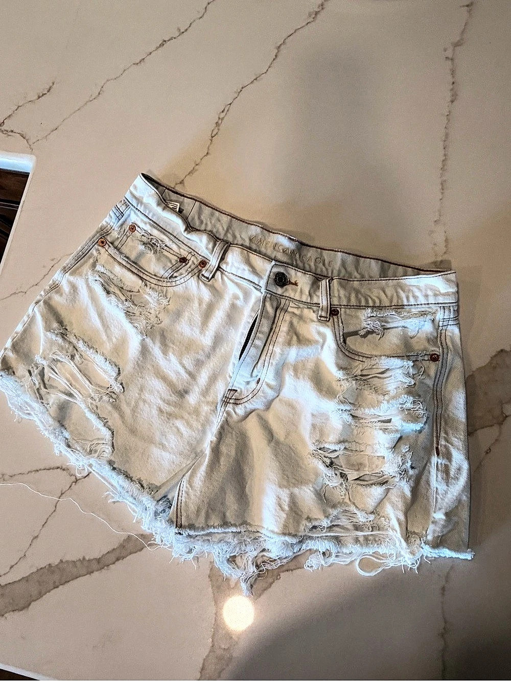 American Eagle Distressed Denim Jean Shorts